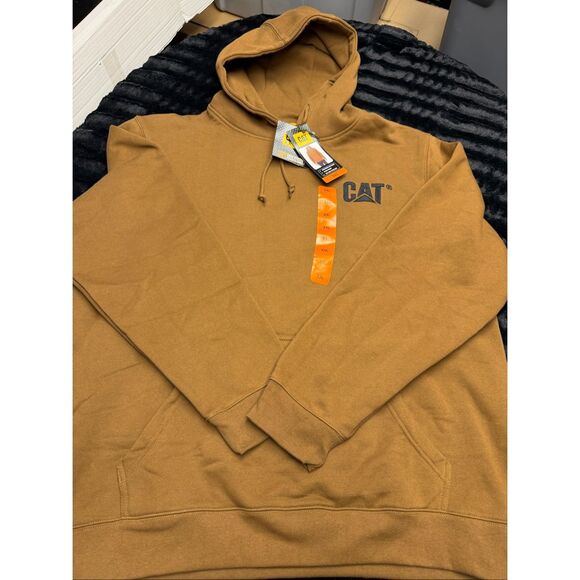 High Quality Tan Caterpillar Men’s XXL Hoodie! Brand new with tags! - Picture 1 of 4
